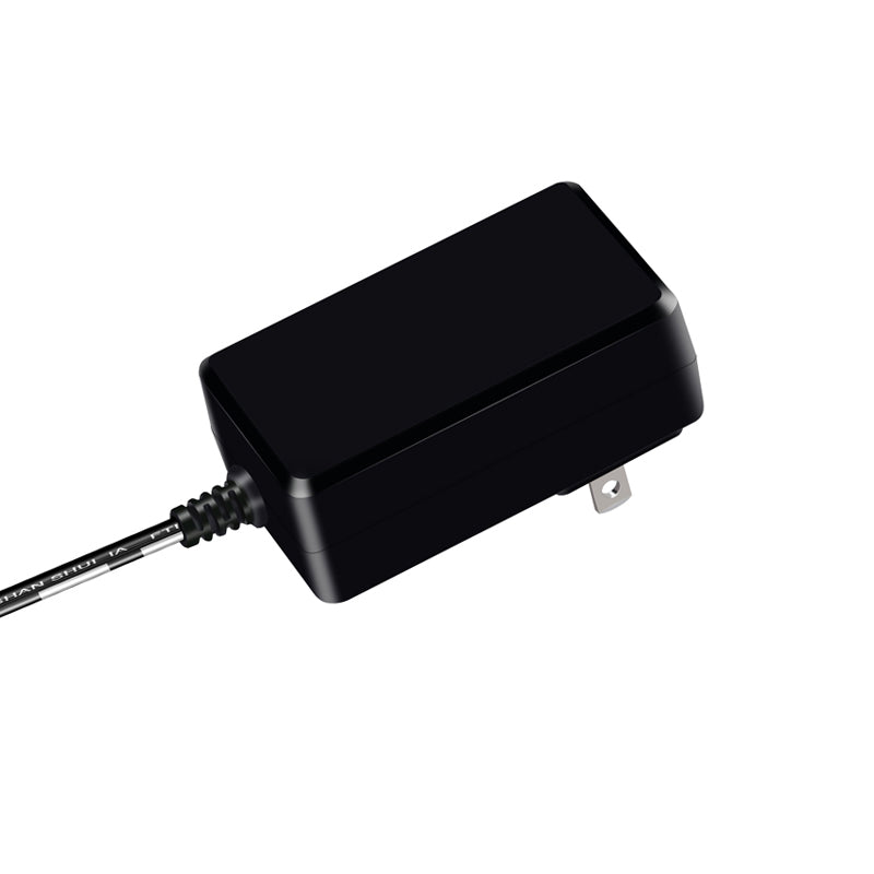 UL CE FCC Certified 10 pcs 18W-24W Series Wall Mount Adapter 9Vdc 12Vdc 18Vdc 24Vdc OEM/ODM Customized North America fixed plug with 1.2m DC 5.5x2.1mm Barrel Connector