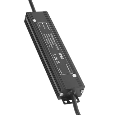Black Long Strip Waterproof Power Supply 60-350W DC Regulated Constant Voltage IP67 Waterproof Switching Power Supply
