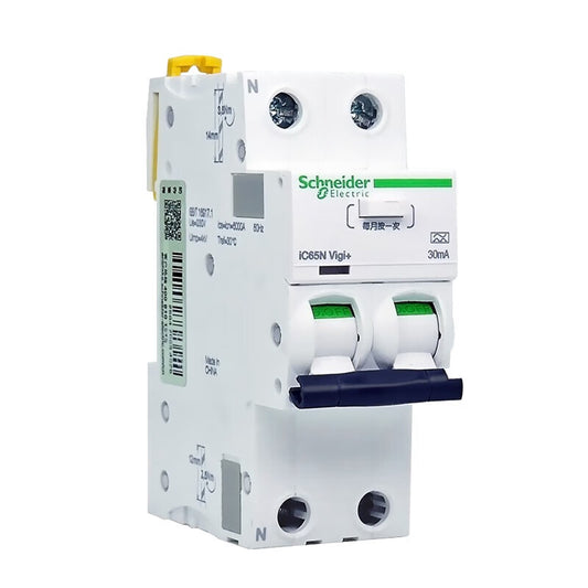 Schneider iDPNa Vigi+ RCBO | Compact All-in-One Leakage Protection Circuit Breaker for Terminal Circuits