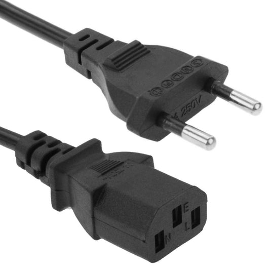 2 Pin EU Plug Power Cord C13