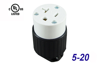 UL-certified LK Series American Straight Blade Plug Power Socket and Female Plug
