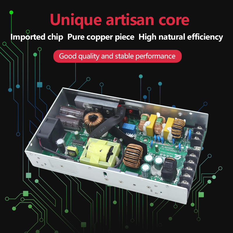 High Efficiency AC-DC Switching Power Supply 500W 24V SMPS with Active PFC