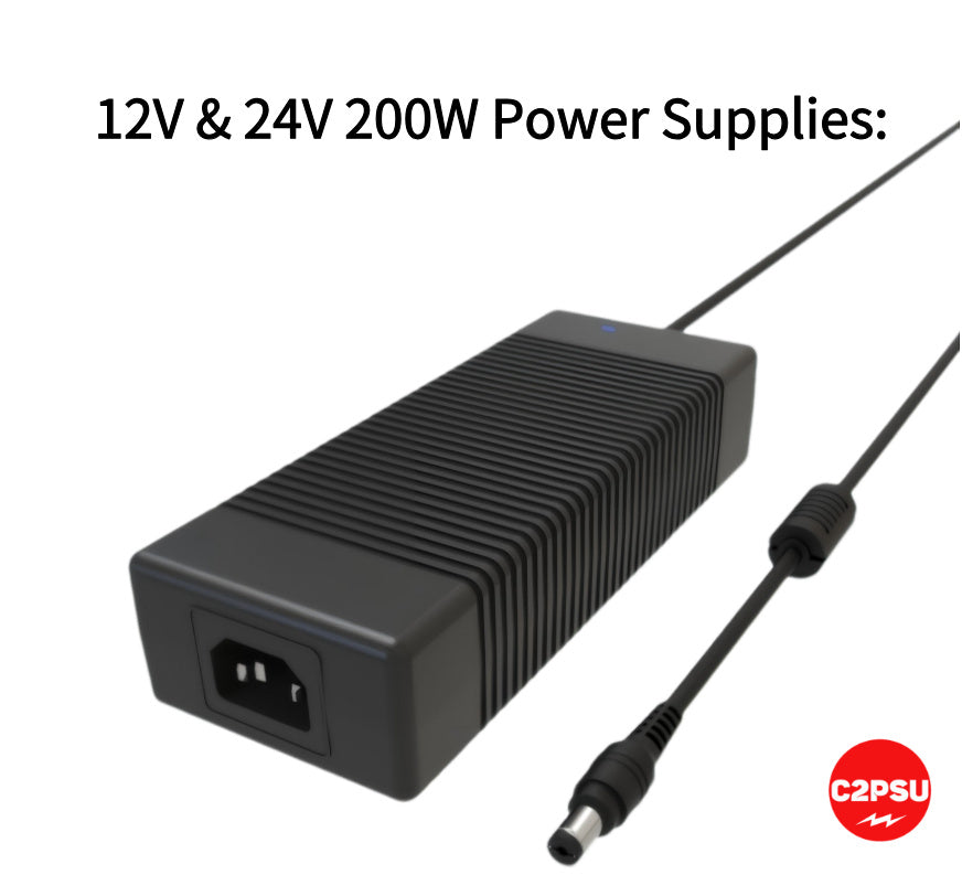 12V &amp; 24V 200W Power Supplies: Versatile Power for Demanding Applications