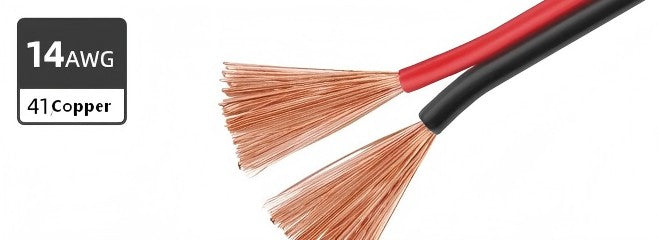 Cable de alimentación de luz LED paralelo de doble fila rojo y negro UL2468 estándar americano 14AWG, 16AWG, 18AWG, 20AWG, 22AWG, 24AWG, 26AWG de 2 núcleos, 1 metro