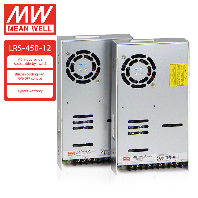 Fuente de alimentación conmutada Meanwell LRS Power 3.3v 5v 12v 24v 36v 48v DC 1A 3A 5A 6A 10A 15A 20A 30A 40A 50A