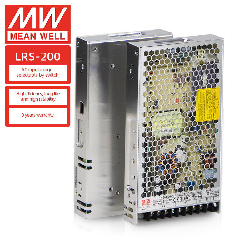 Fuente de alimentación conmutada Meanwell LRS Power 3.3v 5v 12v 24v 36v 48v DC 1A 3A 5A 6A 10A 15A 20A 30A 40A 50A