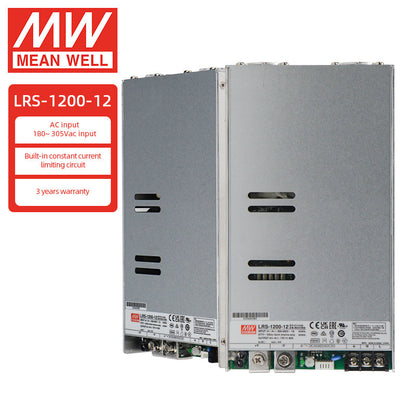 Fuente de alimentación conmutada Meanwell LRS Power 3.3v 5v 12v 24v 36v 48v DC 1A 3A 5A 6A 10A 15A 20A 30A 40A 50A