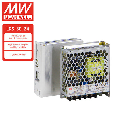 Fuente de alimentación conmutada Meanwell LRS Power 3.3v 5v 12v 24v 36v 48v DC 1A 3A 5A 6A 10A 15A 20A 30A 40A 50A