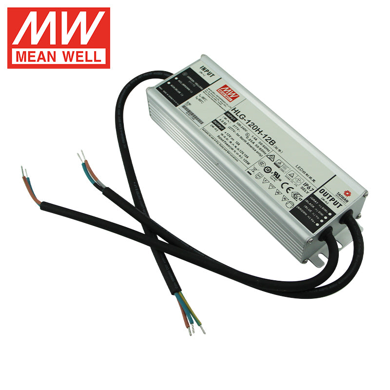 MEANWELL Serie HLG 40W-600W 36V 48V 54V 12V 24V Controlador LED IP67 40w 60w 80w 100w 120w 150w 240w 320w 480w 600w