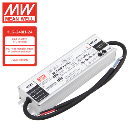 MEANWELL Serie HLG 40W-600W 36V 48V 54V 12V 24V Controlador LED IP67 40w 60w 80w 100w 120w 150w 240w 320w 480w 600w