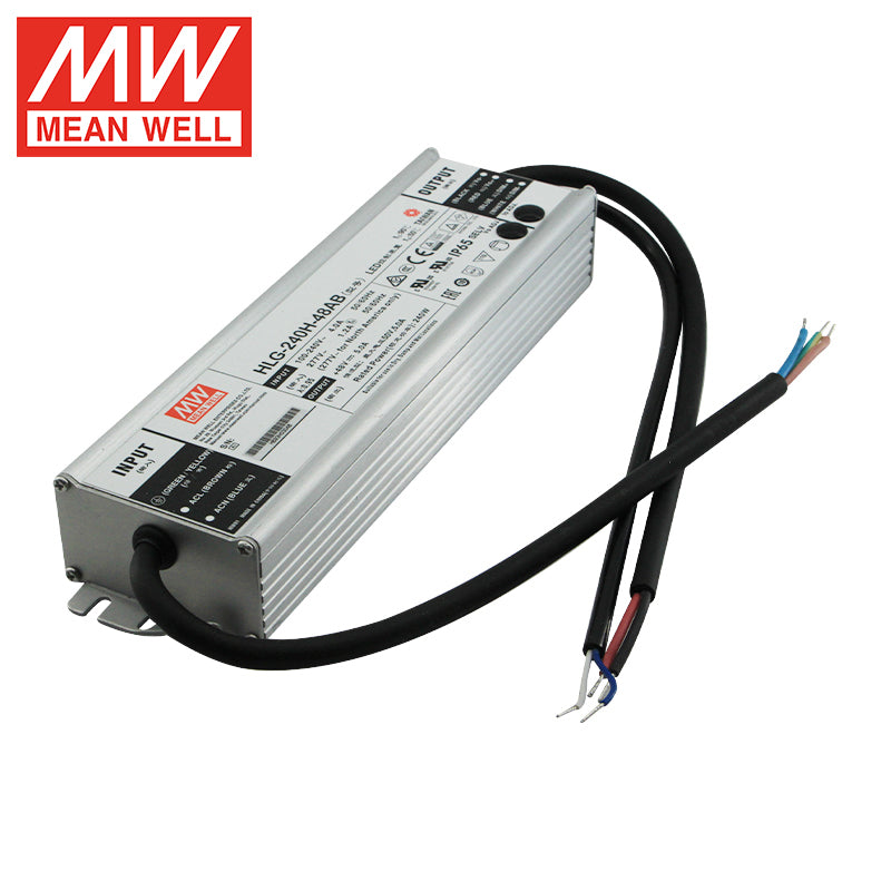 MEANWELL Serie HLG 40W-600W 36V 48V 54V 12V 24V Controlador LED IP67 40w 60w 80w 100w 120w 150w 240w 320w 480w 600w