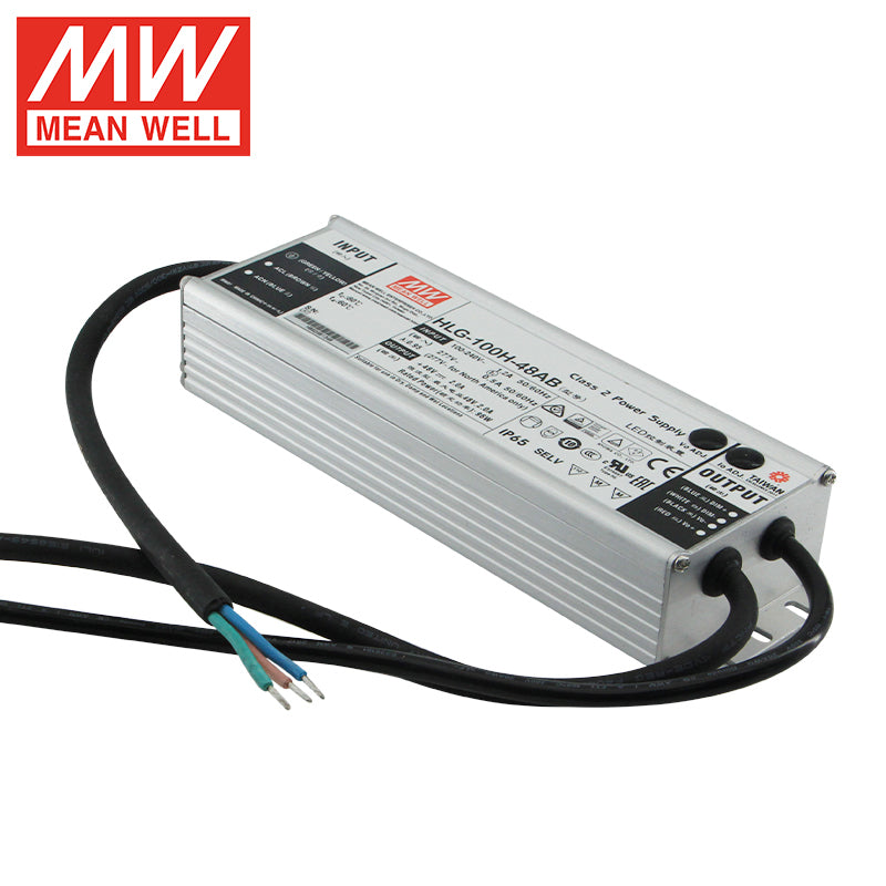 MEANWELL Serie HLG 40W-600W 36V 48V 54V 12V 24V Controlador LED IP67 40w 60w 80w 100w 120w 150w 240w 320w 480w 600w