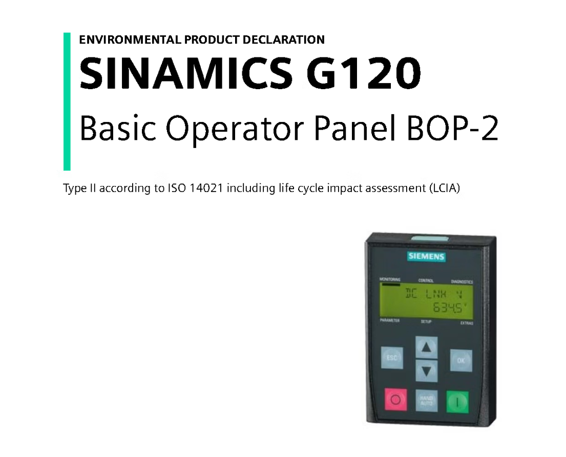 Siemens SINAMICS G120 Frequency Converter - Modular and Scalable Drive Solution