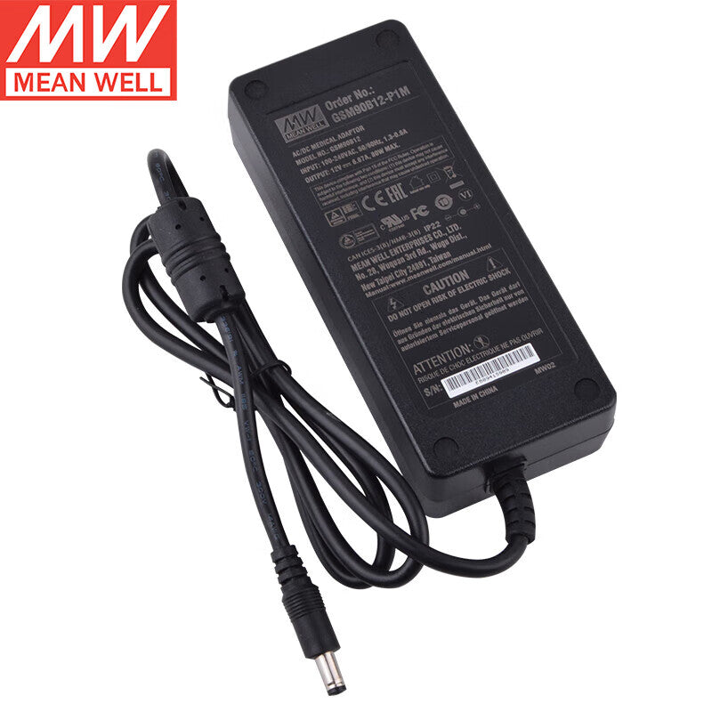 Séries MEAN WELL GSM40B / GSM60B / GSM90B / GSM120B / GSM160B / GSM220B Alimentations médicales de bureau 12V 24V 40W-220W, Classe II, Niveau VI