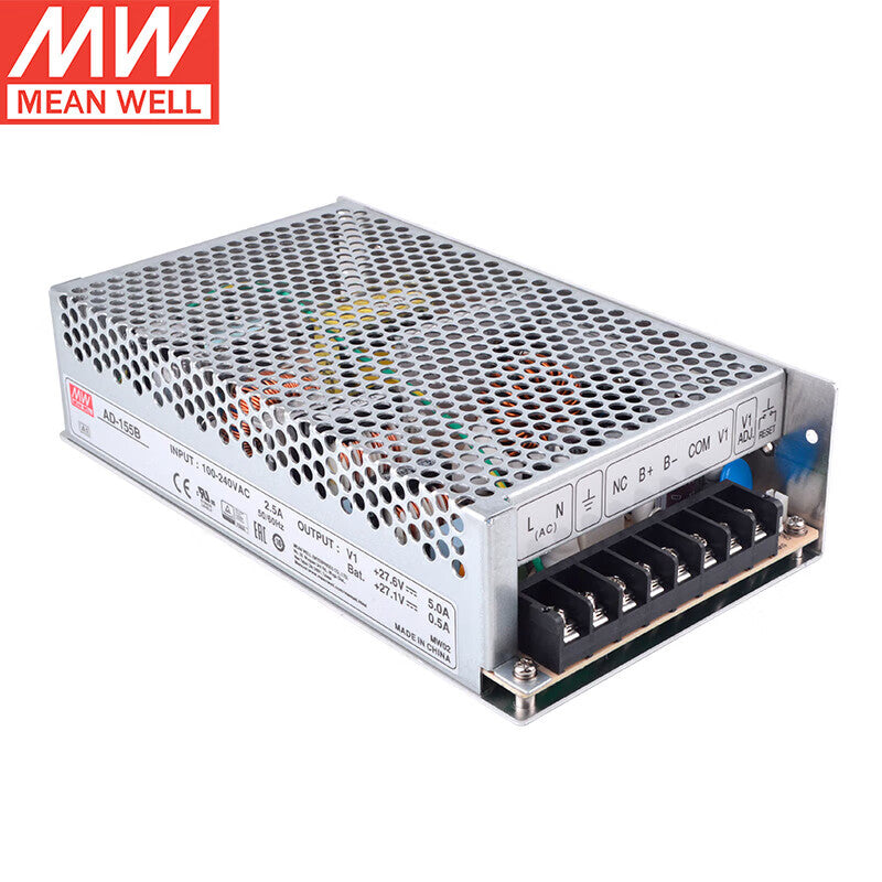 Serie MEAN WELL AD / ADD / ADS | Fuentes de alimentación AC/DC de seguridad de salida dual y triple para sistemas de control de acceso y CCTV