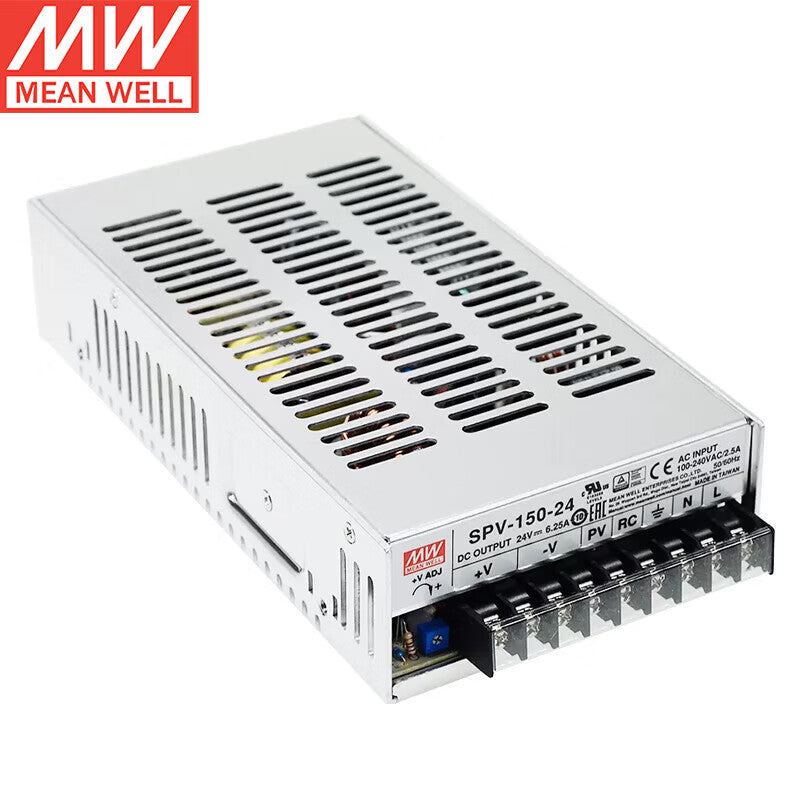 MEAN WELL SPV-150 / SPV-300 Series 150W-300W Programmable Single Output Enclosed Power Supplies