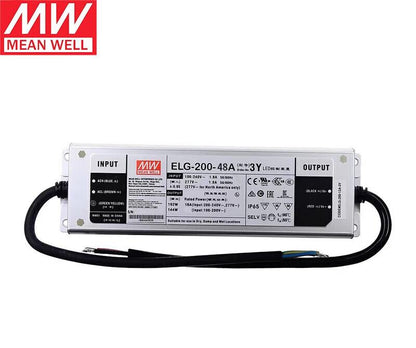MEAN WELL ELG-75 / ELG-200 / ELG-240 / ELG-300 Series 75W-300W Constant Voltage + Constant Current LED Drivers with IP67/IP65