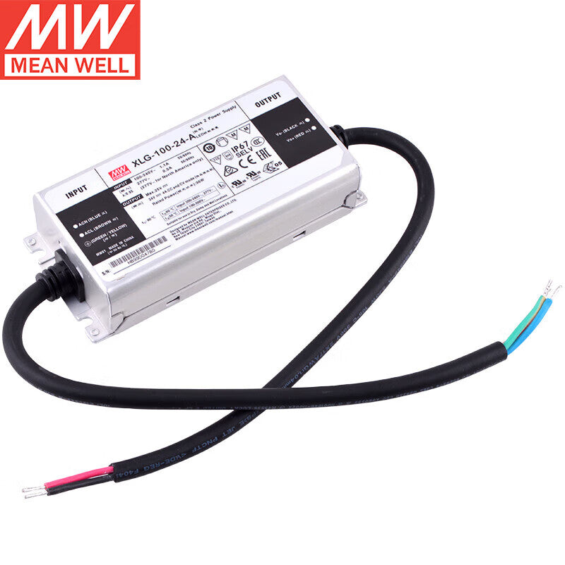 MEAN WELL XLG Series 20W-320W CV Power Mode LED Drivers with IP67 for Outdoor Lighting