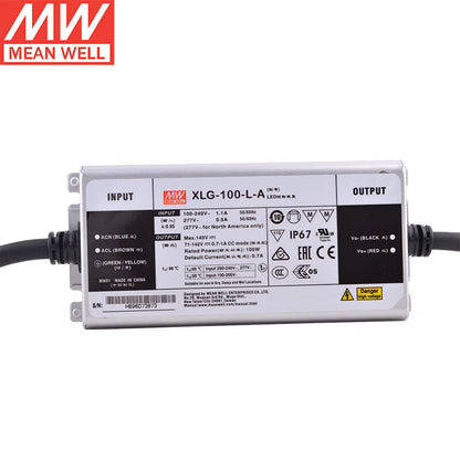 MEAN WELL XLG Series 20W-320W CV Power Mode LED Drivers with IP67 for Outdoor Lighting