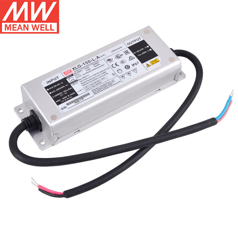 MEAN WELL XLG Series 20W-320W CV Power Mode LED Drivers with IP67 for Outdoor Lighting