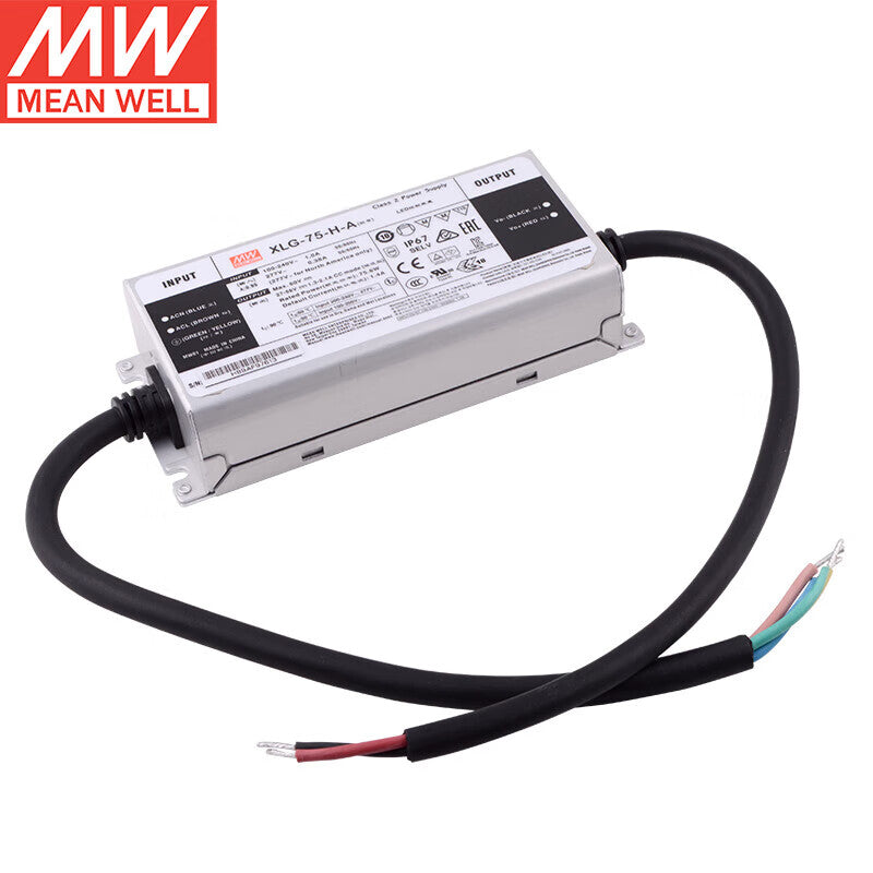 MEAN WELL XLG Series 20W-320W CV Power Mode LED Drivers with IP67 for Outdoor Lighting