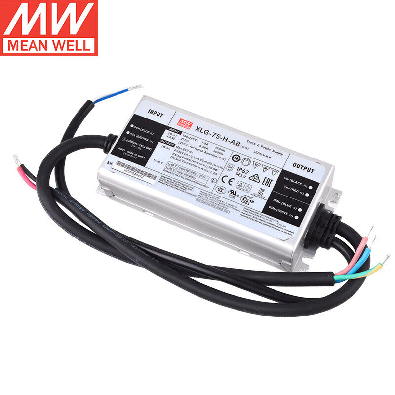 MEAN WELL XLG Series 20W-320W CV Power Mode LED Drivers with IP67 for Outdoor Lighting
