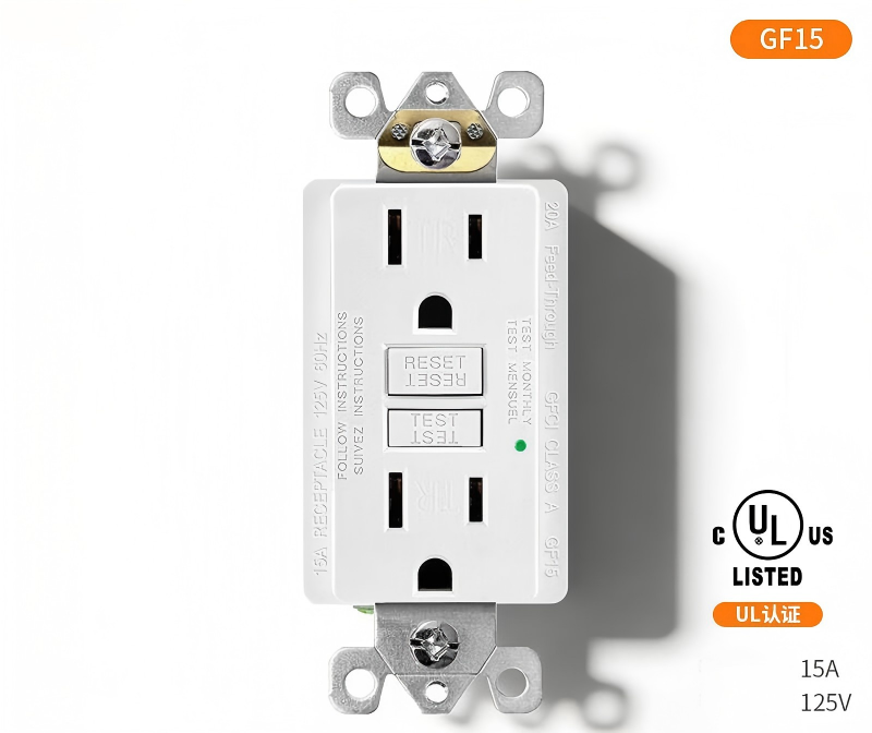 UL-approved American standard duplex outlets 125V 15A, 20A American-style six-hole grounded socket