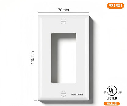 Tomacorriente americano de pared US de 15 A 20 A 125 V con interruptor para receptáculo con certificación UL y USB, TIPO-C