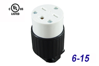 UL-certified LK Series American Straight Blade Plug Power Socket and Female Plug