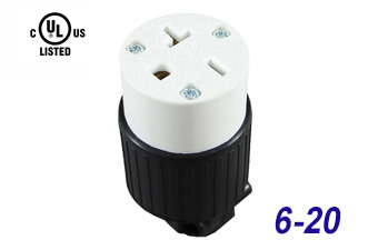 UL-certified LK Series American Straight Blade Plug Power Socket and Female Plug