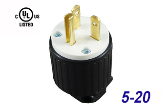 UL-certified LK Series American Straight Blade Plug Power Socket and Female Plug