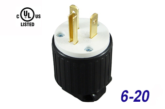 UL-certified LK Series American Straight Blade Plug Power Socket and Female Plug