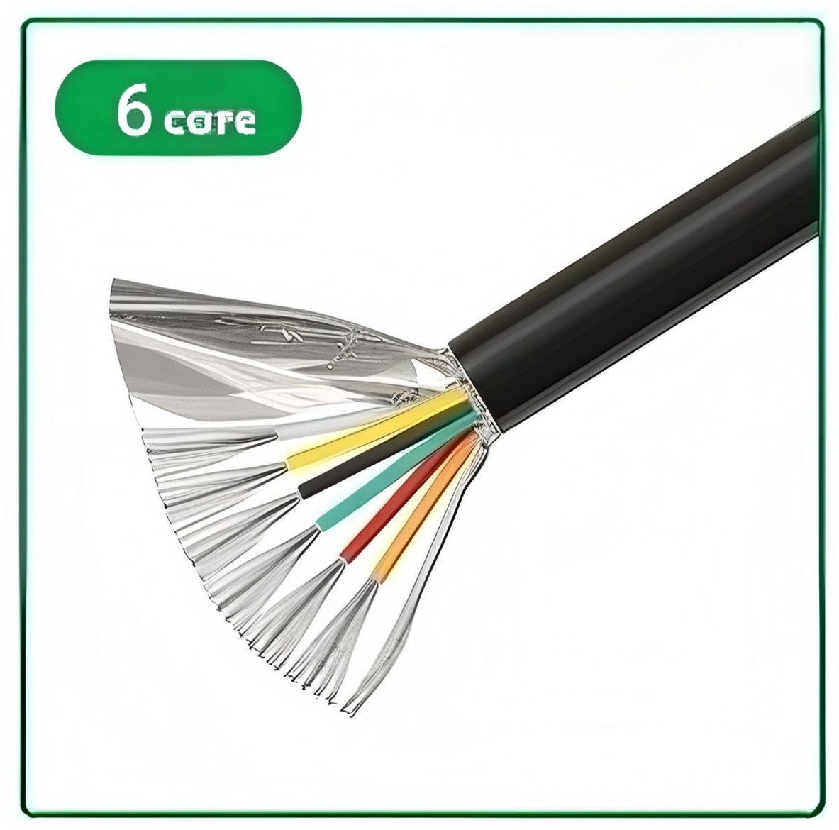 Câble double blindage UL2464 2-8 conducteurs, longueur 1 m, 30 AWG, 28 AWG, 26 AWG, 24 AWG, 22 AWG, 20 AWG, 18 AWG, 16 AWG, 14 AWG, 12 AWG, double blindage en feuille d'aluminium tressée et double torsion