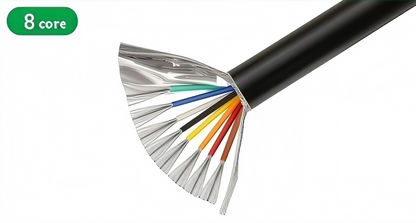 Câble double blindage UL2464 2-8 conducteurs, longueur 1 m, 30 AWG, 28 AWG, 26 AWG, 24 AWG, 22 AWG, 20 AWG, 18 AWG, 16 AWG, 14 AWG, 12 AWG, double blindage en feuille d'aluminium tressée et double torsion