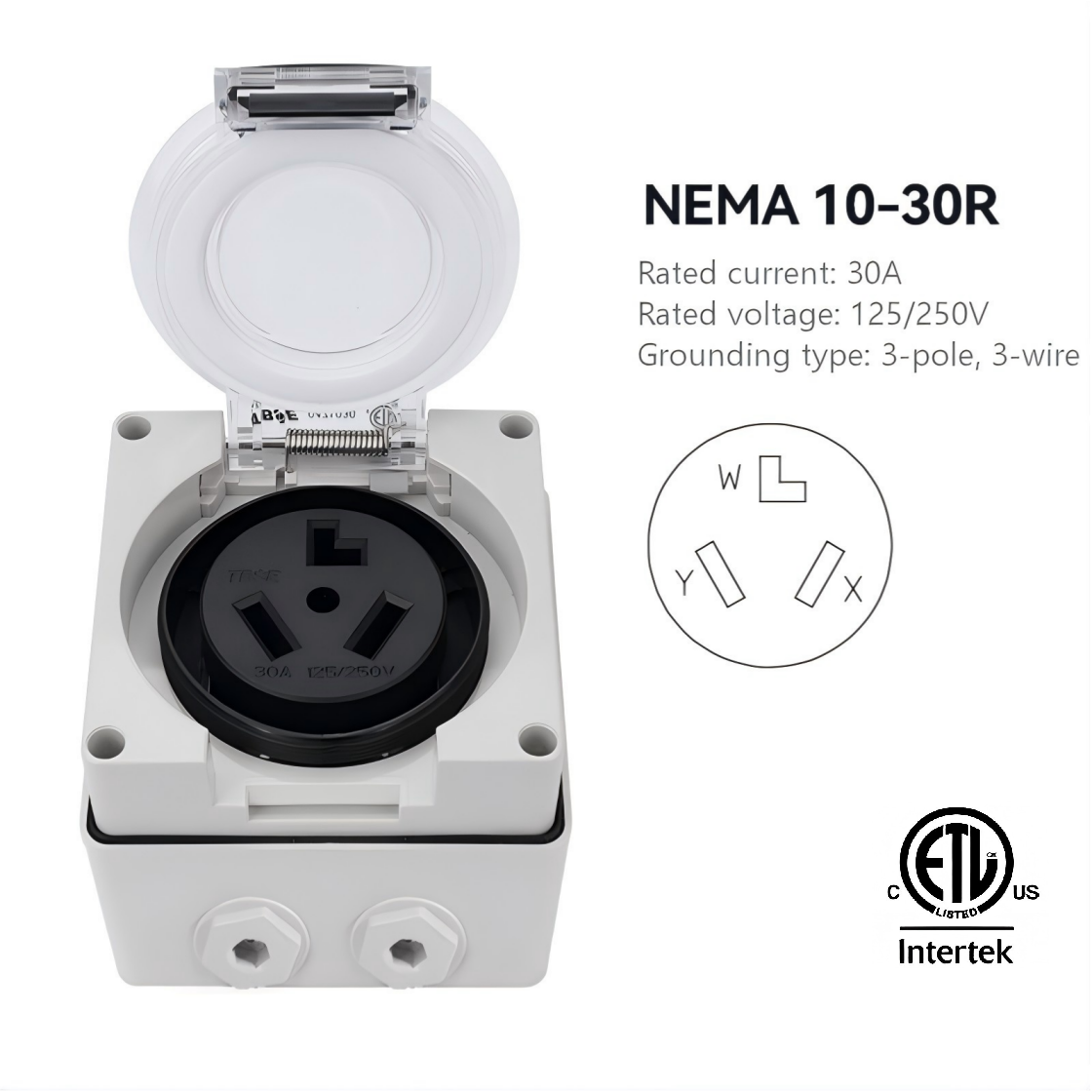 ETL listed IP66 Weatherproof Outdoor 250V,125V,30V,50V American Standard Wall Switch Socket & Plug