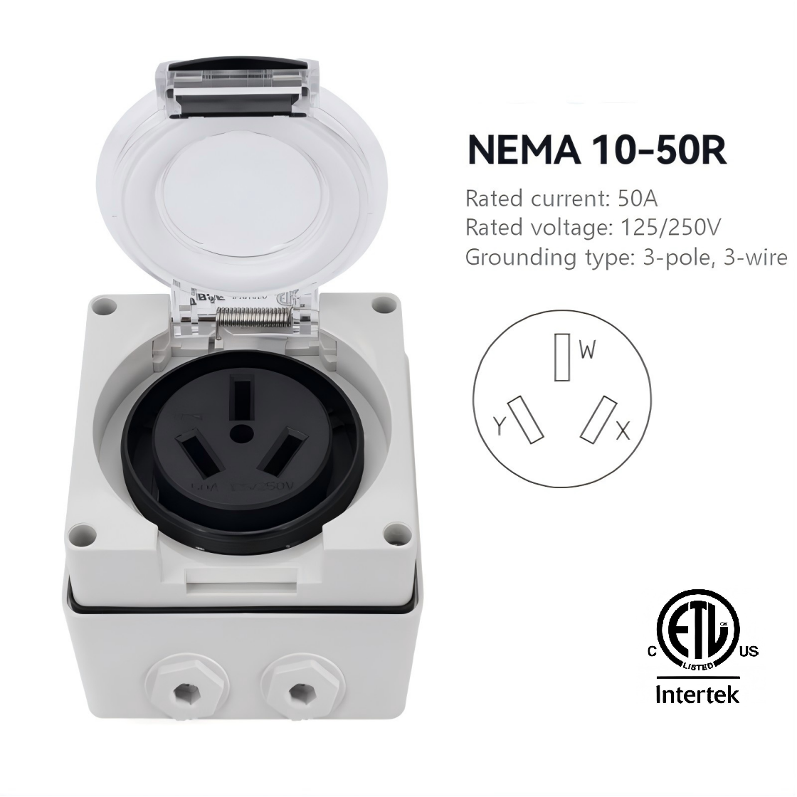 ETL listed IP66 Weatherproof Outdoor 250V,125V,30V,50V American Standard Wall Switch Socket & Plug