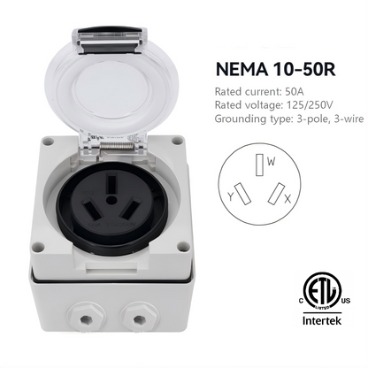 ETL listed IP66 Weatherproof Outdoor 250V,125V,30V,50V American Standard Wall Switch Socket & Plug