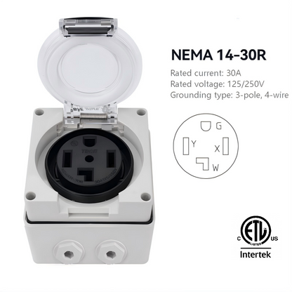 ETL listed IP66 Weatherproof Outdoor 250V,125V,30V,50V American Standard Wall Switch Socket & Plug