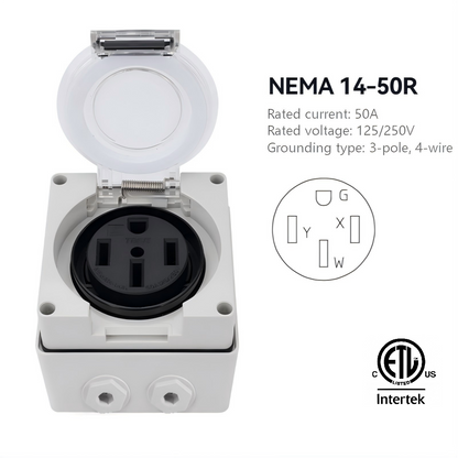 ETL listed IP66 Weatherproof Outdoor 250V,125V,30V,50V American Standard Wall Switch Socket & Plug