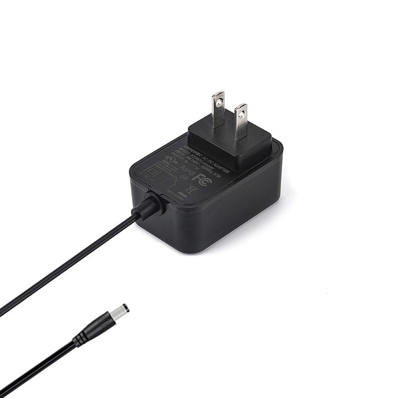 UL CE SAA KC KCC PSE Certified OEM/ODM Customized 5W 9W 12W Series Switched Power Supply 5Vdc 9Vdc 12Vdc 24Vdc Wall Mount Adapter Plug in US AC Type with 1.2m DC 5.5x2.1mm Barrel Connector