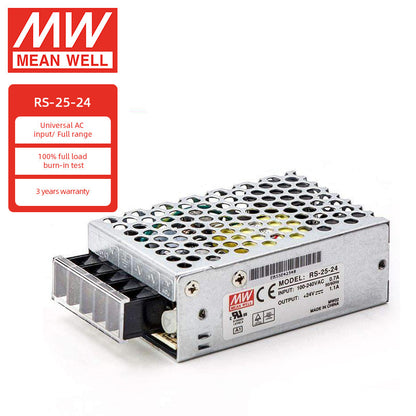 Original Mean Well RS-15/25/35/50/75/100/150 LRS-35/50/100/150/200/350/450/600 Series Meanwell 5V 12V 24V Switching Power Supply