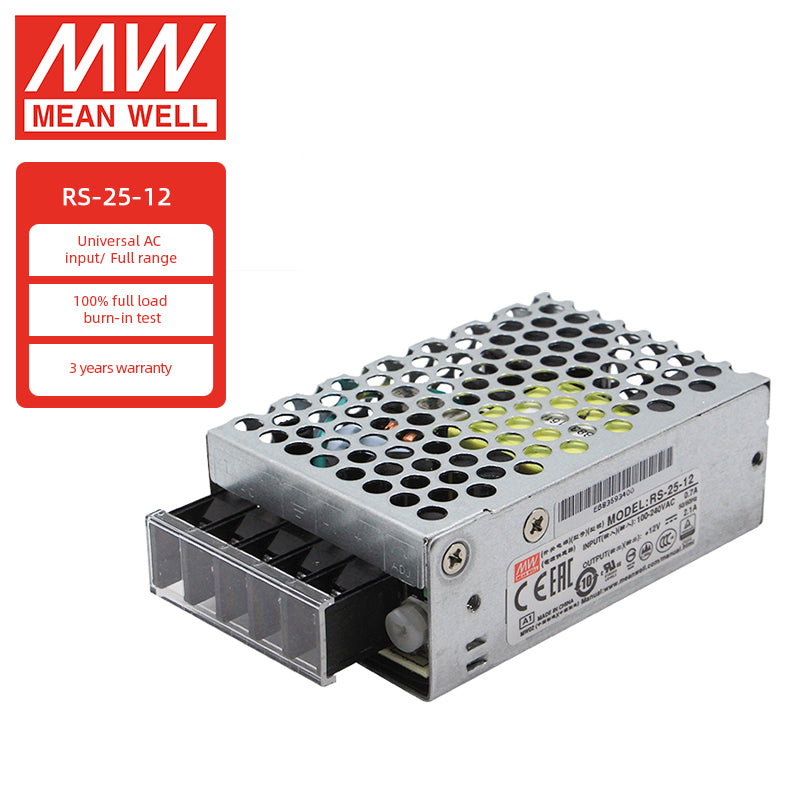 Original Mean Well RS-15/25/35/50/75/100/150 LRS-35/50/100/150/200/350/450/600 Series Meanwell 5V 12V 24V Switching Power Supply
