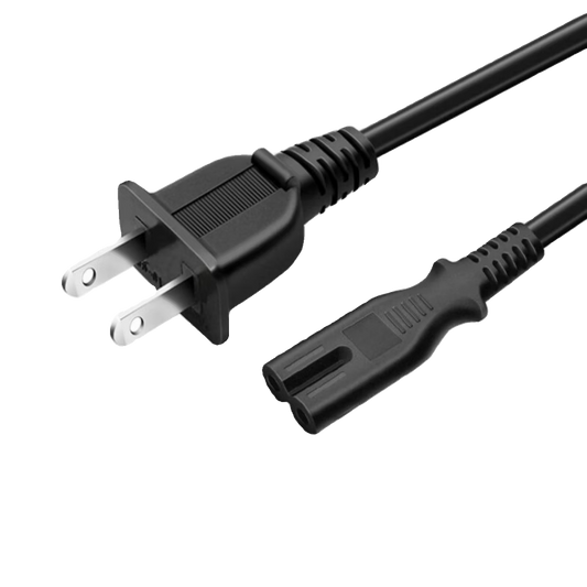 2 Prong Style US C8 AC Power Cord