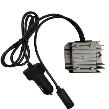 Convertidor de corriente para coche, cargador de encendedor de cigarrillos, 12V / 24V a 30V 3.5A con cargador de coche de 1m