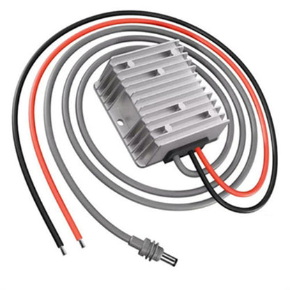 Convertisseur de tension élévateur, 12V / 24V vers 57V 4.5A avec câble DC de 1m, 12V / 24V vers 57V 4.5A avec pince de câble DC de 1m