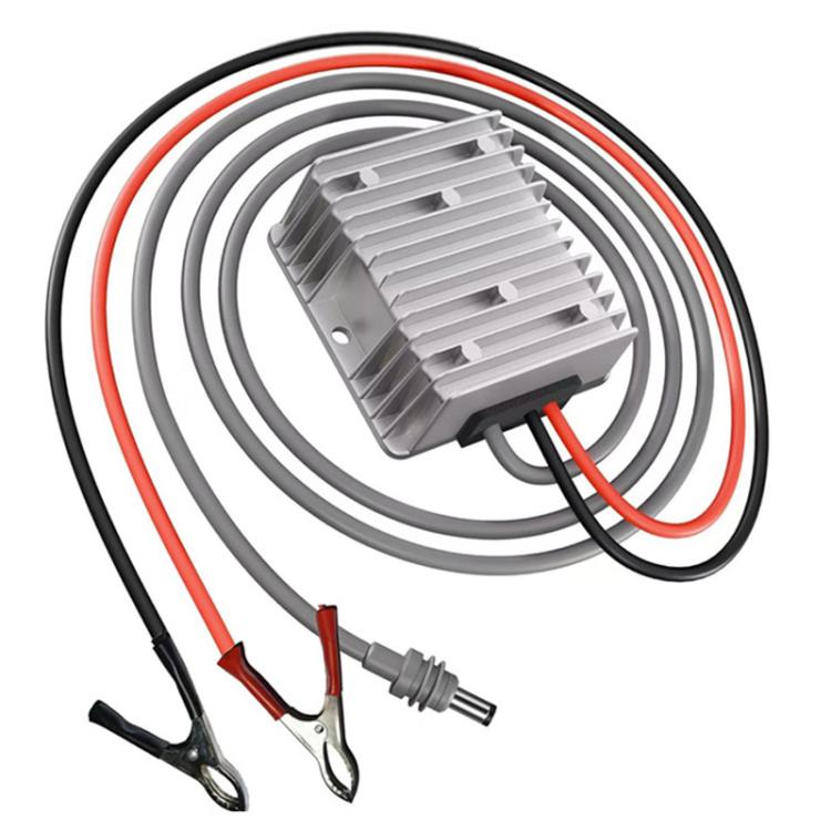 Convertisseur de tension élévateur, 12V / 24V vers 57V 4.5A avec câble DC de 1m, 12V / 24V vers 57V 4.5A avec pince de câble DC de 1m