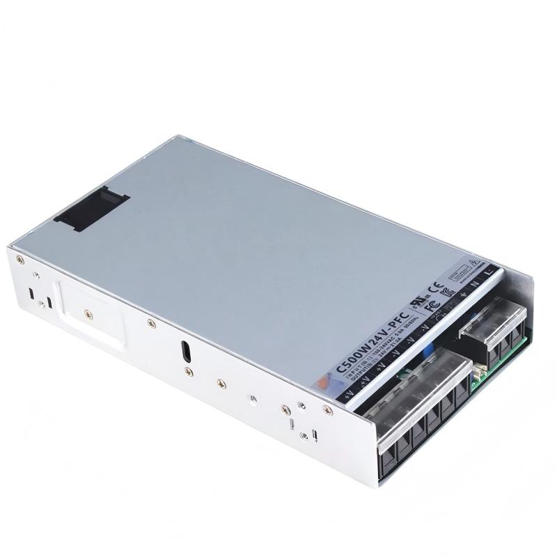 High Efficiency AC-DC Switching Power Supply 500W 24V SMPS with Active PFC