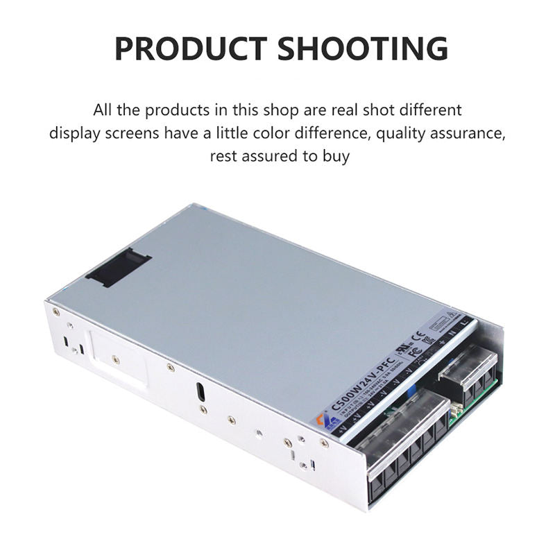 High Efficiency AC-DC Switching Power Supply 500W 24V SMPS with Active PFC