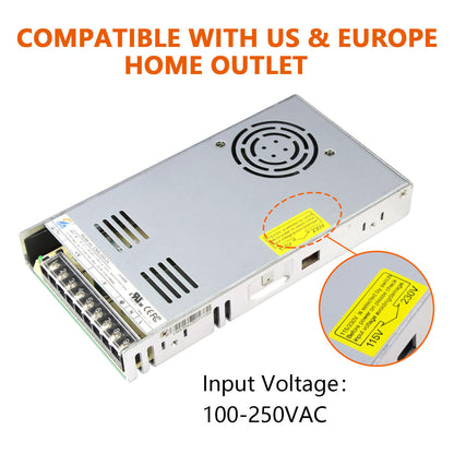 Smart SMPS PSU With Active PFC 350W Dc Power Supply Adjustable 24V Switching Power Supplies