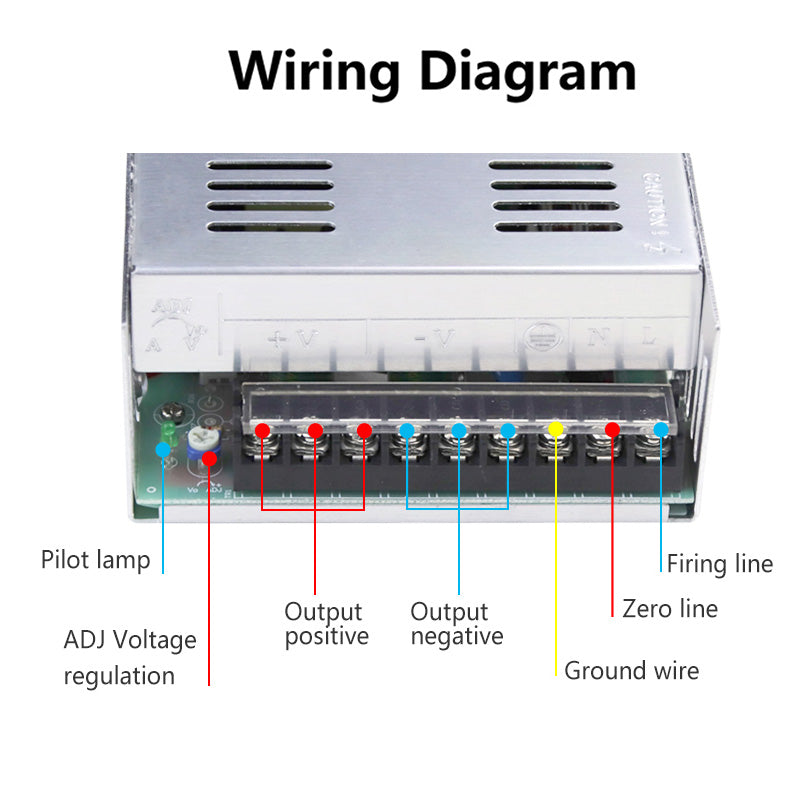 UL Approved SMPS 400W 12V 24V Switching Power Supply High Efficiency AC-DC Converter